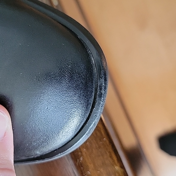 Town Shoes Women's Knee High Black Leather Wedge Heel Boot- Size 39 - Picture 7 of 16